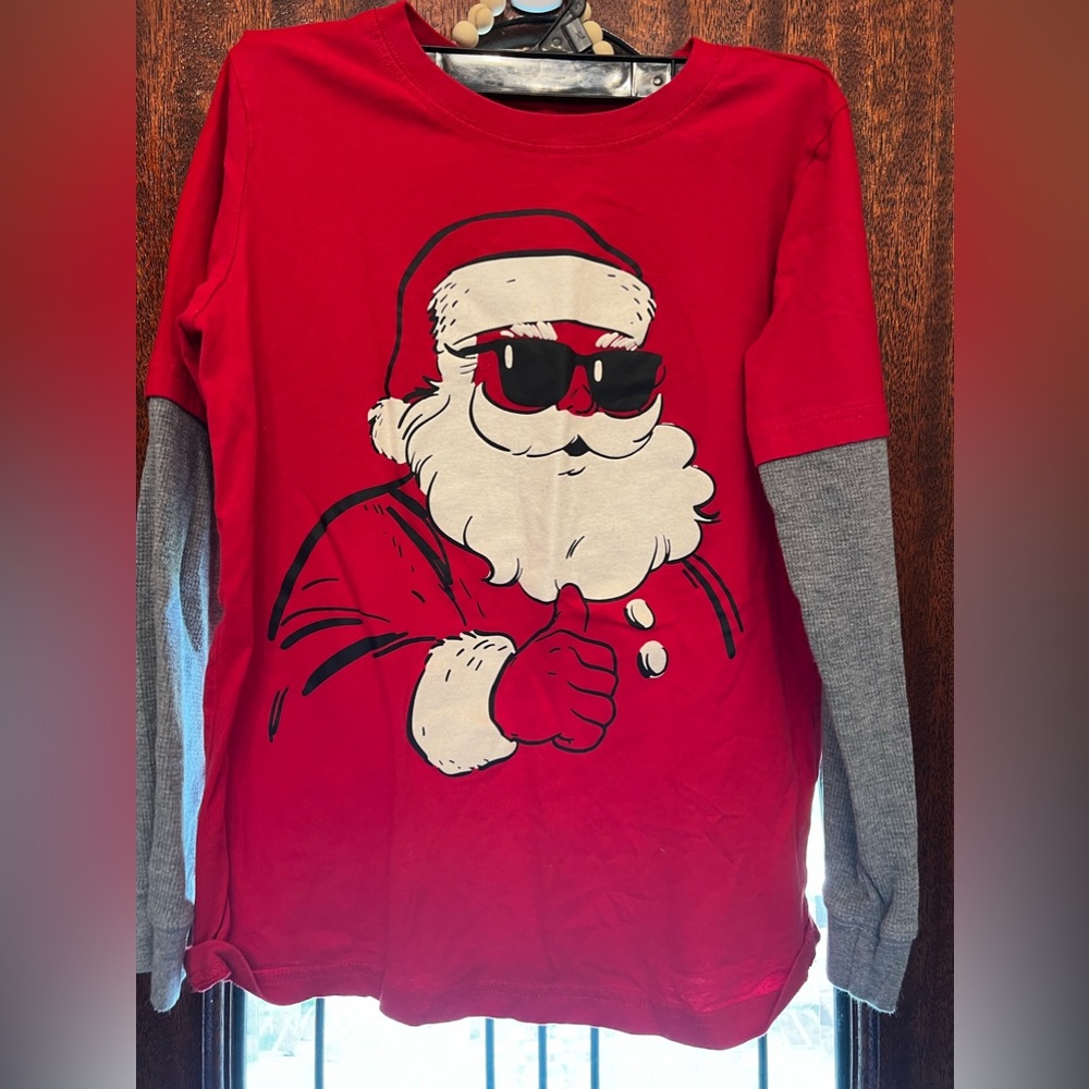 Boys Santa shirt.